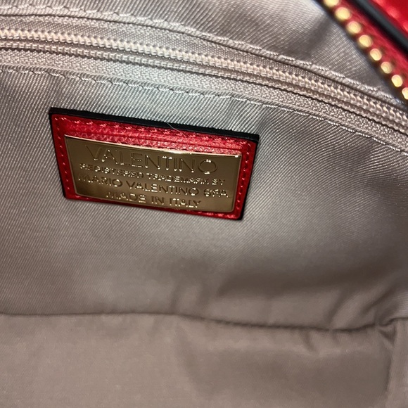 NWT VALENTINO BY MARIO VALENTINO Babette Bonbon Leather Crossbody Red w/dust bag - Picture 9 of 14